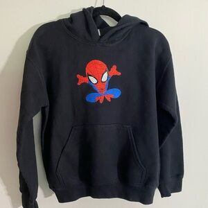 Custom embroidered spiderman hoodie